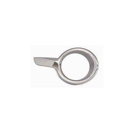 Cornice fendinebbia cromata scura passeggero - dx