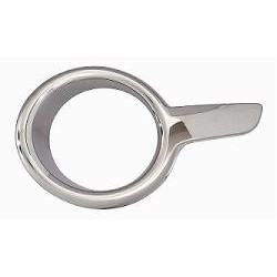 Cornice fendinebbia cromata scura guida - sx