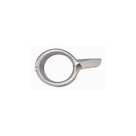 Cornice fendinebbia cromata scura guida - sx