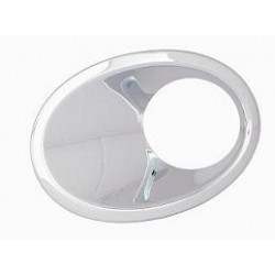 Griglia cornice fendinebbia cromata passeggero - dx