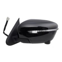 Specchietto retrovisore elettrico termico ribaltabile con freccia blind spot verniciabile 15 pin guida - sx