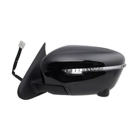 Specchietto retrovisore elettrico termico ribaltabile con freccia blind spot verniciabile 15 pin guida - sx