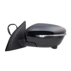 Specchietto retrovisore elettrico termico ribaltabile con freccia blind spot verniciabile 13 pin guida - sx