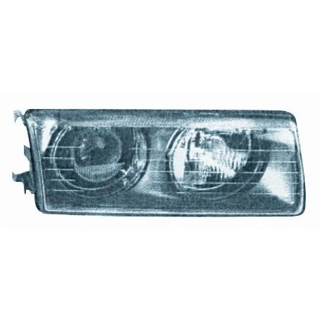 Vetro faro con gocce guida - sx