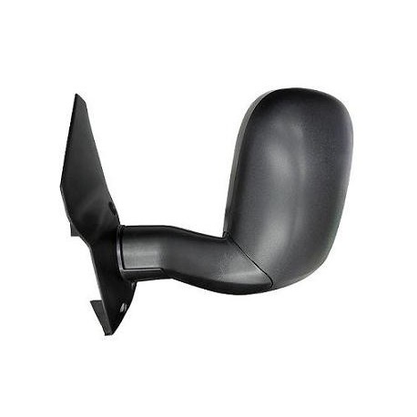 Specchietto retrovisore manuale braccio lungo nero guida - sx