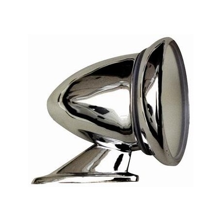 Retrovisore a calice cromato fissaggio portiera bilaterale