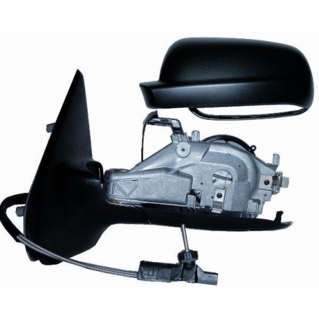 Retrovisore meccanico asferico grande nero sx