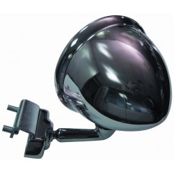 Retrovisore a calice cromato a morsetto bilaterale