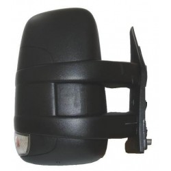 Retrovisore manuale braccio corto con freccia integrata nero dx