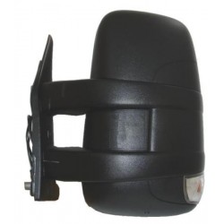 Retrovisore elettrico termico braccio corto con sonda con freccia integrata nero sx