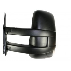 Retrovisore manuale braccio lungo con freccia integrata nero sx