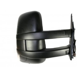 Retrovisore elettrico termico braccio lungo con freccia integrata nero dx