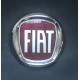 Fregio posteriore con 2 perni Fiat logo rosso diametro 85 mm