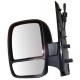 Retrovisore meccanico doppio vetro nero sx