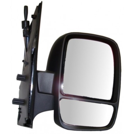 Retrovisore meccanico doppio vetro nero dx