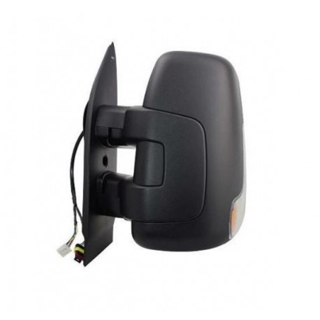 Specchietto retrovisore elettrico termico bracc io corto con freccia bianco guida - sx