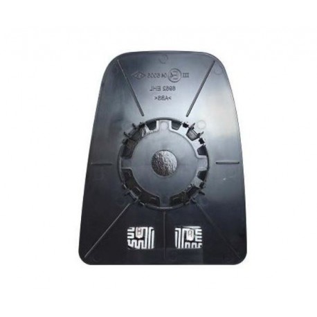 Piastra specchietto retrovisore superiore termica con vetro guida - sx