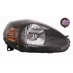 Faro proiettore H4 parabola grigia guida sx