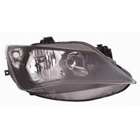 Faro proiettore H4 parabola nera doppia parabola versione Sport passeggero - dx