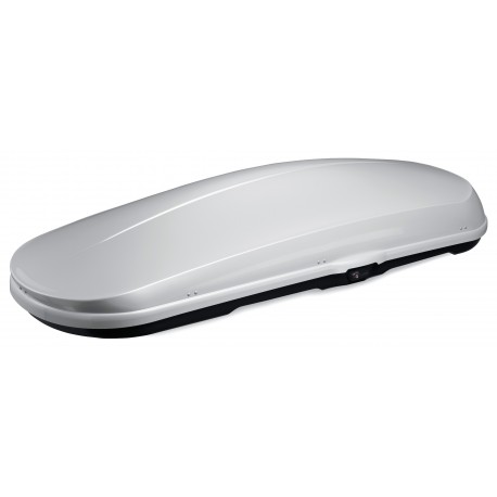WB753 Box tetto portapacchi 450 lt 230x41x94 grande argento lucido