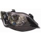 Faro proiettore H4 parabola nera parabola singola passeggero - dx