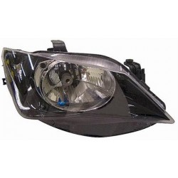 Faro proiettore H4 parabola nera parabola singola passeggero - dx