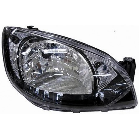 Faro proiettore H4 parabola nera passeggero - dx