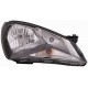 Faro proiettore H4 parabola nera passeggero - dx