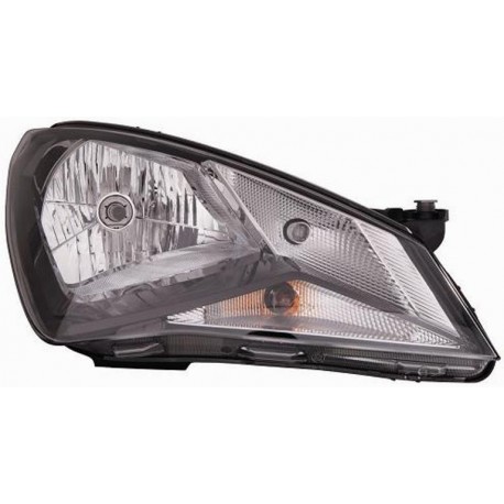 Faro proiettore H4 parabola nera passeggero - dx