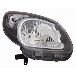 Faro proiettore H4 parabola nera passeggero - dx