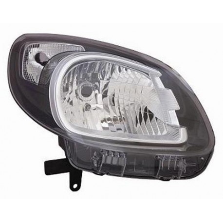 Faro proiettore H4 parabola nera passeggero - dx