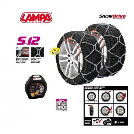 S-12 Catene da neve 12 mm per Suv e furgonio gruppo 21