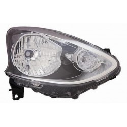 Faro proiettore H4 parabola nera passeggero - dx