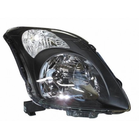 Faro proiettore H4 parabola nera passeggero - dx