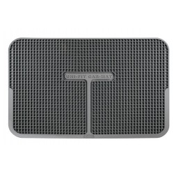 Uni Fit tappetino in pvc grigio cm 47x30