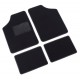 Supra serie tappeti 4 pezzi A nero cm 68x48 + cm 47x30