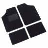 Supra serie tappeti 4 pezzi A nero cm 68x48 + cm 47x30
