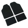 Supra serie tappeti 4 pezzi B nero cm 69x48 + cm 47x30