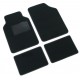 Supra serie tappeti 4 pezzi C nero cm 68x47 + cm 47x30