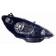 Faro proiettore H4 parabola nera passeggero dx