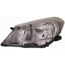 Faro proiettore H4 parabola nera versione Kioto guida - sx