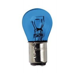 12V Blue Dyed Glass Lampada 2 filamenti - P21/5W - 21/5W - BAY15d - 2 pz in blister