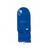 12V Blue Dyed Glass Lampada zoccolo vetro - W5W - 5W - W2.1x9.5d - 2 pz in blister