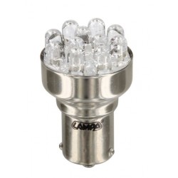 12V Lampada Multi-Led 11 Led - PY21W - BAU15s - 1 pezzo in blister - Arancio