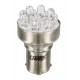 12V Lampada Multi-Led 11 Led - P21W - BA15s - 1 pezzo in blister - Bianco