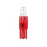 12V Micro lampada zoccolo plastica 1 Led - T5 - W2x4.6d - 2 pz in blister - Rosso