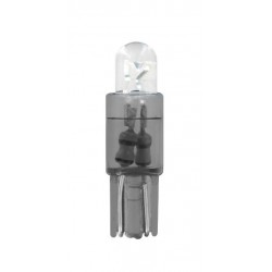 12V Micro lampada zoccolo plastica 1 Led - T5 - W2x4.6d - 2 pz in blister - Bianco