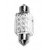 12V Lampada siluro 8 Led - 13x35 mm - SV8.5-8 - 1 pezzo in blister - Bianco