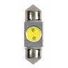 12V Hyper-Led 2 - 1 SMD x 2 chips - 10x31 mm - SV8.5-8 - 1 pezzo in blister - Bianco
