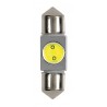 12V Hyper-Led 2 - 1 SMD x 2 chips - C5W - 10x36 mm - SV8.5-8 - 1 pezzo in blister - Bianco